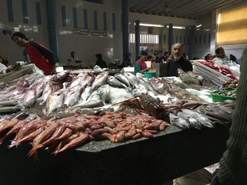 Seafood Market in Tangiers, Morocco Photo Credit: Caterina Novelliere November 2016